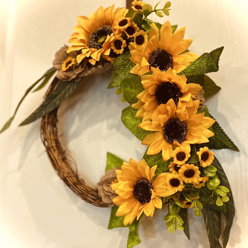 10” Sunflower Wreath